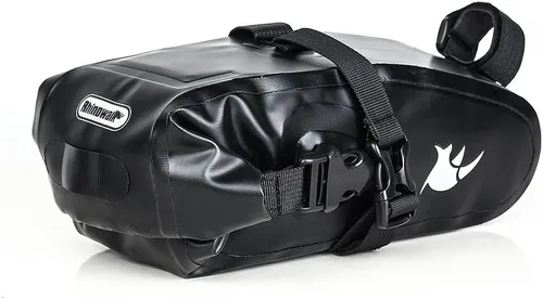 Vista 5 de Bolsa de sillín de bicicleta impermeable Bolsa de bicicleta debajo del asiento Bolsa impermeable de montaña de carretera Bolsa de asiento