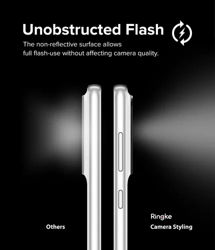 Vista 5 de Ringke Estilo de cámara compatible con Samsung Galaxy A33 5G / A53 5G / A73 5G protector de lente de cámara, marco de aluminio resistente adhesivo