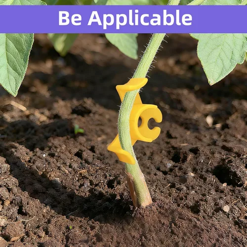 Vista 8 de Paquete de 200 clips de entrenamiento de plantas, 90 grados de doblador de tallos de plantas, clips de entrenamiento de bajo estrés para jardinería