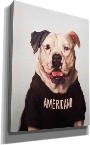 Vista 2 de Epic Graffiti 'Americano' de Lucia Heffernan, arte de pared en lienzo, 12 x 16 pulgadas