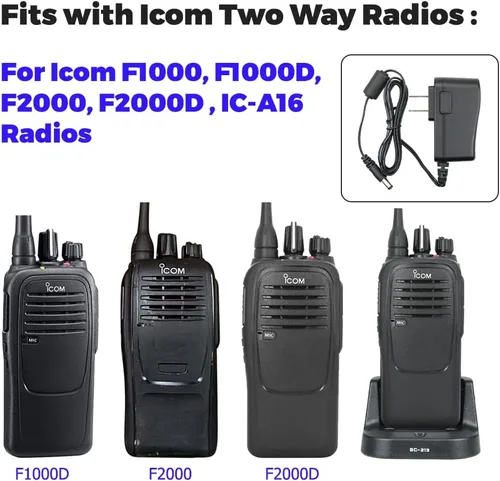 Vista 3 de Batería BP-280 de 7.4V 2200mAh con cargador BC-213 para ICOM F1000 F2000 F1100 F1000D F2000D F1000S F2000T F2100D A16 Radios Reemplazo de batería
