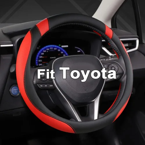 Vista 20 de West Llama - Funda para volante de automóvil personalizada para Toyota Prius, 86, 13.75-14.25 pulgadas
