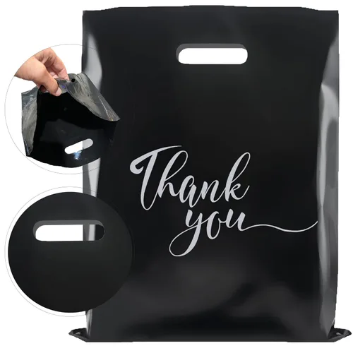 Vista 18 de Rainbows & Lilies 100 Bolsas de Plástico de Agradecimiento con Asas - 12"An x 15"Al Bolsas de Compras Gruesas Reutilizables al Por Mayor
