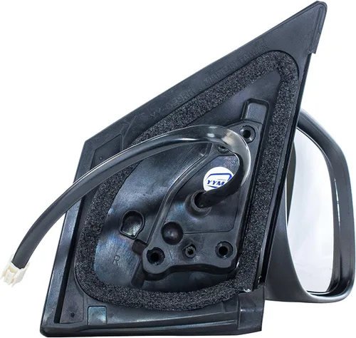 Vista 2 de Dependable Direct Espejo lateral del lado del pasajero derecho negro con calefacción manual plegable operado por energía compatible con Toyota