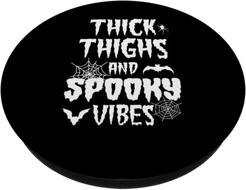 Vista 2 de Espeluznante vibraciones de Halloween calabaza fantasma gráficos PopSockets intercambiables PopGrip
