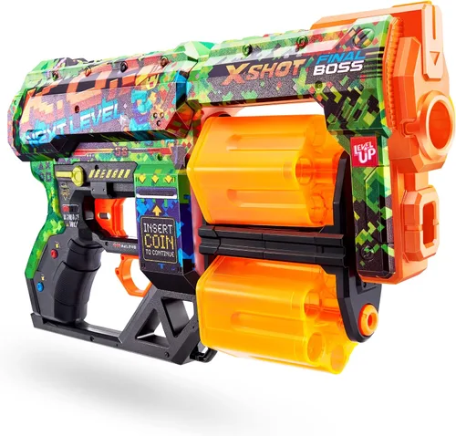 Vista 2 de XShot Skins Dread - K.O (24 dardos) de ZURU, recarga fácil, tecnología Air Pocket, lanzador de dardos de espuma de juguete para niños, adolescentes