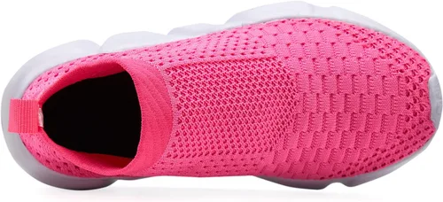 Vista 7 de Hetios Zapatos deportivos para correr para niñas, zapatos de tacón alto, zapatos deportivos para niños (niños pequeñosniños grandes)