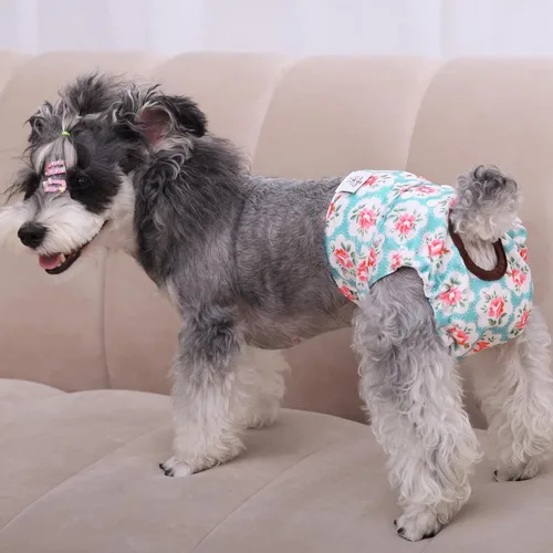 Vista 5 de CuteBone - Pañales para perras, paquete de 3 unidades para perritos, talla XS, D14XS