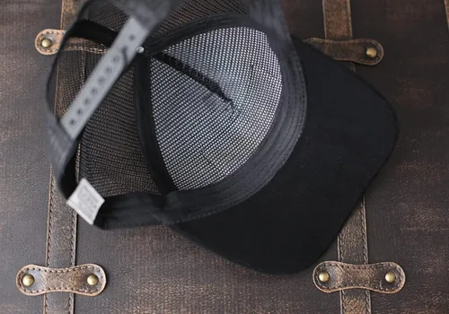 Vista 5 de Sombrero de papá de regalo para el día del padre Nuevo sombrero de camionero de regalo para papá sombrero de golf con parche de cuero personalizado