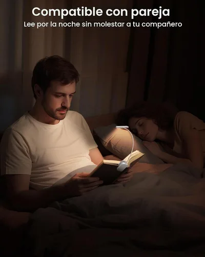 Vista 7 de Glocusent 26 luces LED de lectura para libros en la cama, regalos ideales
