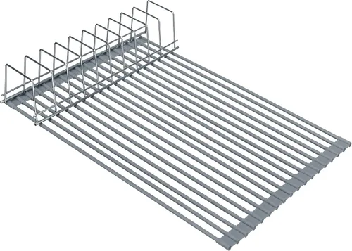 Vista 5 de iPEGTOP Escurreplatos de cocina en fregadero, inoxidable, en encimera o extensibles sobre el fregadero con soporte para utensilios negro, acero