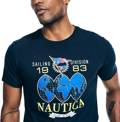Vista 3 de Nautica Camiseta estampada de Sailing Division para hombre