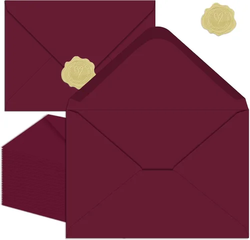 Vista 21 de Paquete de 50 sobres negros A4 de 4 x 6 pulgadas para invitaciones, imprimibles, autosellables para bodas, invitaciones, fotos, postales, tarjetas