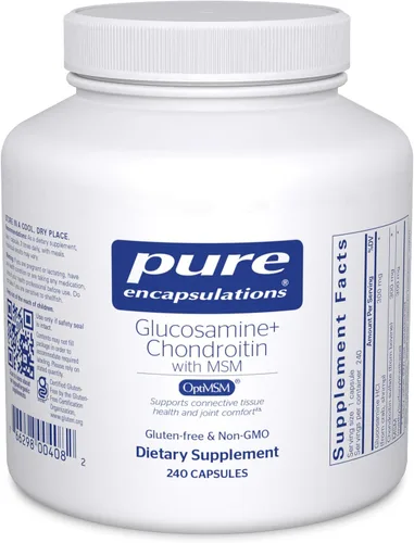 Vista 8 de Pure Encapsulations Glucosamina condroitina con MSM - Apoya la salud de las articulaciones y la formación normal del cartílago* - Mantiene