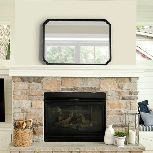 Vista 4 de Kate and Laurel Marston Wood Framed Wall Mirror