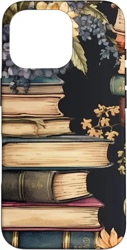 Vista 20 de Funda para iPhone 16 Vintage Floral Book Lover