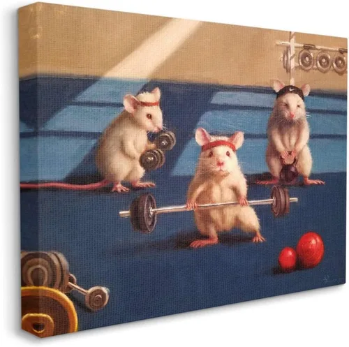 Vista 10 de Stupell Industries Some Bunny Loves You Adorable conejo en espejo, diseñado por Lucia Heffernan, arte de pared en lienzo, color rosa, 16 x 20