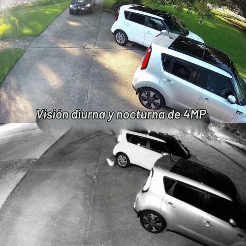 Vista 5 de Anpviz Cámara domo IP PoE de 4MP con micrófono/audio, visión nocturna IR