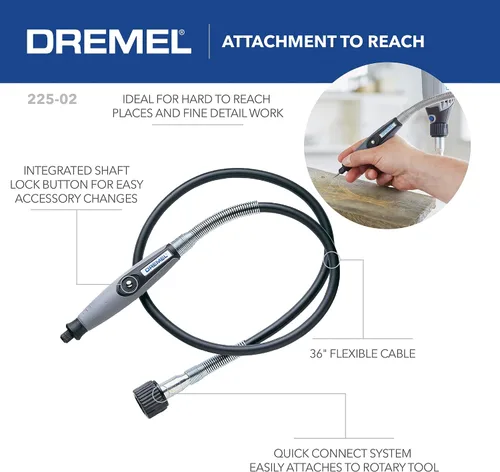 Vista 10 de Herramienta rotativa Dremel Mfg 575 con accesorio para ángulo recto