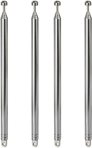 Vista 8 de Bingfu Antena telescópica de 25.6 in AM FM de 25.6 in, repuesto de antena de radio portátil (paquete de 2) compatible con radio portátil