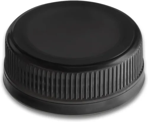 Vista 4 de Paquete de 25 tapas negras para botellas de 1.5 pulgadas, tapas de repuesto de plástico para botellas de 1.496 in, tapas de repuesto de plástico
