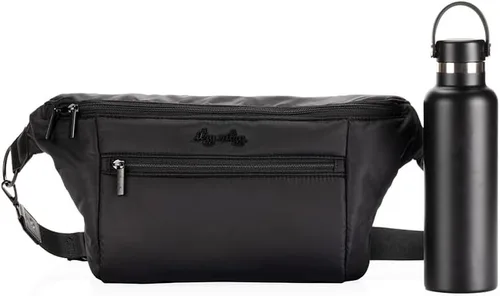 Vista 8 de Itzy Ritzy's Ritzy Pack Fanny Pack & Crossbody Diaper Bag - Multi-Use Lightweight Bag Features 6 Pockets & an Adjustable Strap - Wear As a