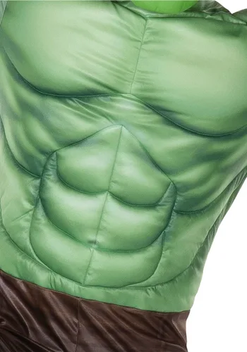 Vista 6 de Disfraz de Hombre Marvel Hulk Qualux Multicolor