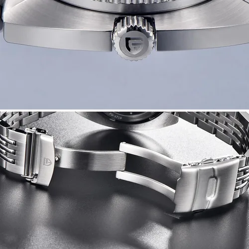 Vista 5 de Pagani Design - Reloj de lujo automático para hombre, movimiento japonés NH38, 1.654 in, cristal de zafiro, impermeable, luminoso, reloj deportivo