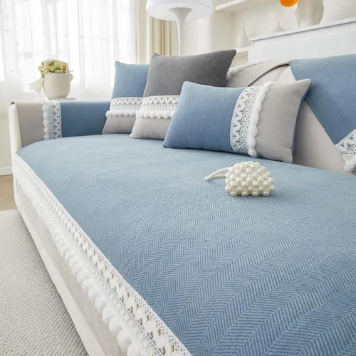 Vista 8 de VClife Funda para Brazo de Sofá Antideslizante Azul Fundas para Reposabrazos para Reclinable, Sillón, Sofá de Dos Plazas y Sofá 1 Pieza Funda Suave