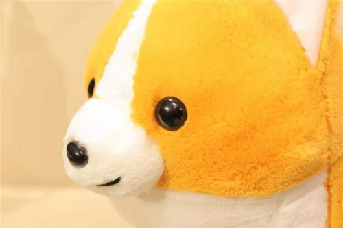 Vista 5 de 123Arts - Cojín de peluche con diseño de perro Corgi