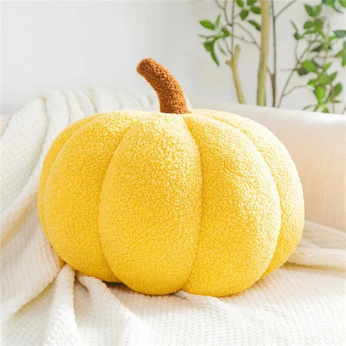 Vista 13 de Almohada de calabaza, cojín con forma de calabaza, almohada de felpa de calabaza, decoración de almohada de calabaza, cojín decorativo de calabaza