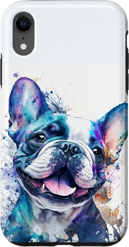 Vista 25 de Cute Frenchie Watercolor Splash Frenchie Puppy Case for iPhone 17