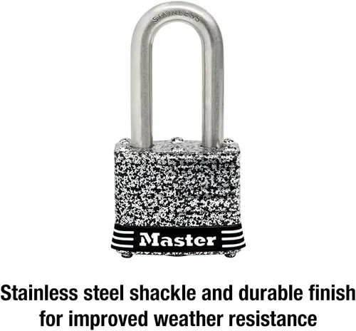 Vista 3 de Master Lock 3SSKADLF - Candado de acero inoxidable para exteriores con llave, 1 paquete