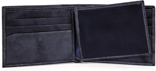 Vista 2 de Tahari - Cartera de cuero RFID para hombre con ventana de identificación