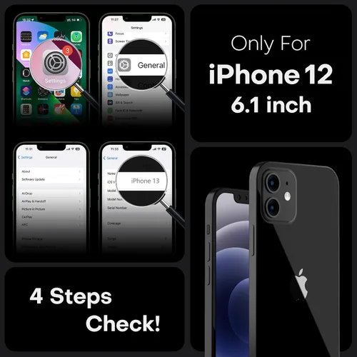 Vista 27 de TOCOL Funda para iPhone 11, compatible con Magsafe, protección completa de cámara, imanes integrados, protección contra caídas, funda translúcida