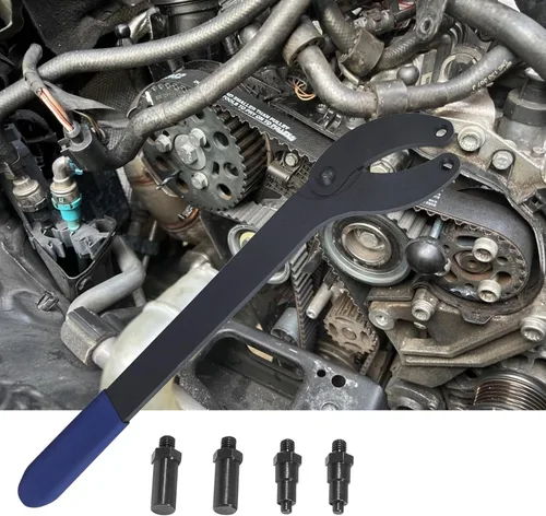 Vista 7 de Herramienta de cambio de correa dentada del motor contra la herramienta del tenedor de la polea de distribución para VW Golf VAG 3036 T10172