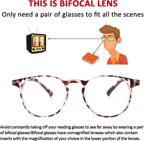 Vista 4 de 2 Pack Bifocal Safety Glasses with Readers Blue Light Blocking Stoggles for Women Men with Industrial Work Protection