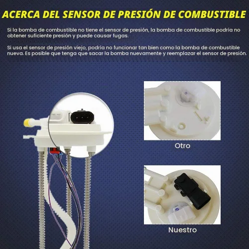 Vista 3 de Bomba de combustible compatible con Chevy Pickup Silverado GMC Sierra 1999 2000 2001 2002 2003 2004 4.3L 4.8L 5.3L 6.0L 8.1L con unidad de envío