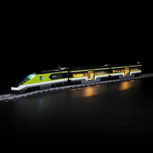Vista 2 de BRIKSMAX Kit de iluminación LED para tren de pasajeros LEGO-60337 Express - Compatible con el modelo de bloques de construcción de Lego City,