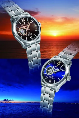 Vista 6 de ORIENT Star RK-AT0011A Star Reloj de pulsera contemporáneo con banda de metal para hombre enviado desde Japón, Contemporáneo