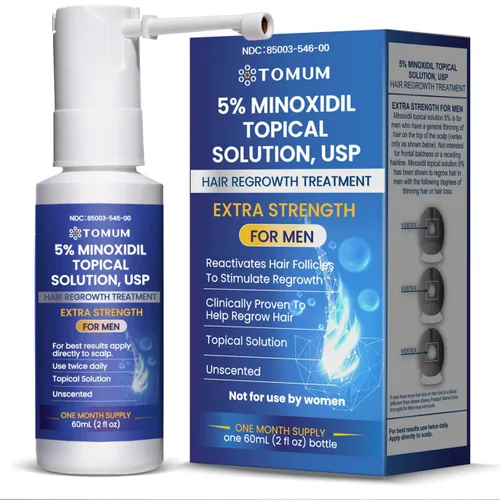 Vista 9 de Minoxidil para hombres y mujeres Crecimiento del cabello: 5% de minoxidil en aerosol tópico Tratamiento para el crecimiento del cabello Detener