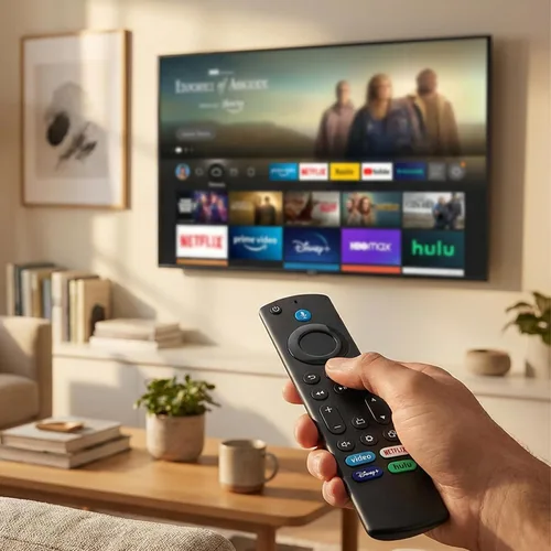 Vista 4 de IDGPUW Mando a distancia de repuesto para Insignia/Toshiba/AMZ TV, apto para TV Stick 4k, 4k Max, Cube Control de voz, configuración simple
