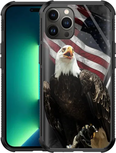 Vista 10 de Funda para iPhone 11 Pro, Funda con Bandera Americana para iPhone 11 Pro Diseño para Hombres Niños [Anti-Rayones] Antideslizante+A Prueba de Golpes