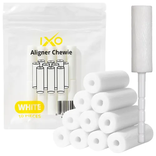 Vista 10 de IXO Aligner - Masticables para alineadores Invisalign – Accesorios masticables Invisalign – Aligner Chewies para bandejas Invisalign, masticables