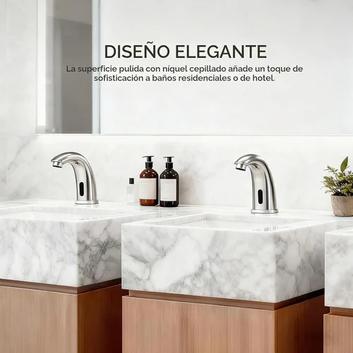 Vista 8 de Grifo de lavabo de baño sin contacto Sensor de movimiento automático Manos