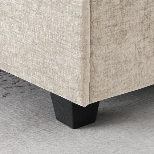 Vista 43 de Moderno sofá modular en forma de U con almohadas para la cintura, sofá cama con diván, sofá tapizado simétrico de felpilla de 6 asientos para sala