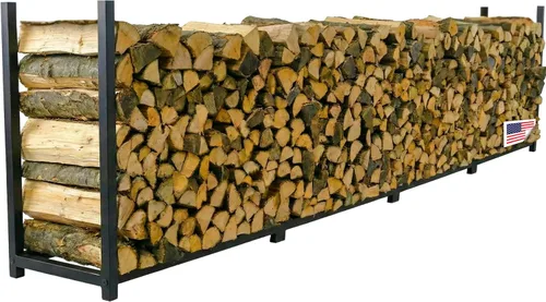 Vista 9 de Woodhaven Estante para leña de 8 pies – Fabricado en EE.UU. – Estante de almacenamiento de madera elevado de 1/2 cuerda – Mantiene la madera seca