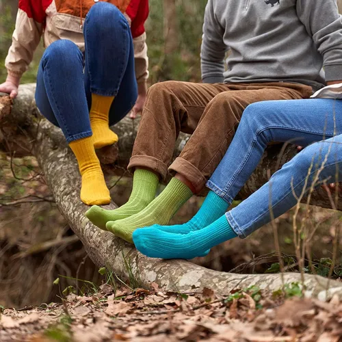 Vista 5 de GoWith 4-5 pares de calcetines unisex naturales 97% algodón, cómodos, cómodos, transpirables, sin costuras, calcetines casuales para hombres