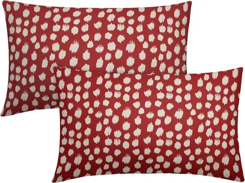 Vista 119 de Sweetshow Juego de 2 fundas de almohada de 16 x 16 pulgadas, diseño bohemio, con diseño de lunares, moderno y moderno, para exteriores, decorativas