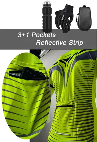 Vista 5 de Men's Cycling Jersey Short Sleeve Moisture Wicking Tops